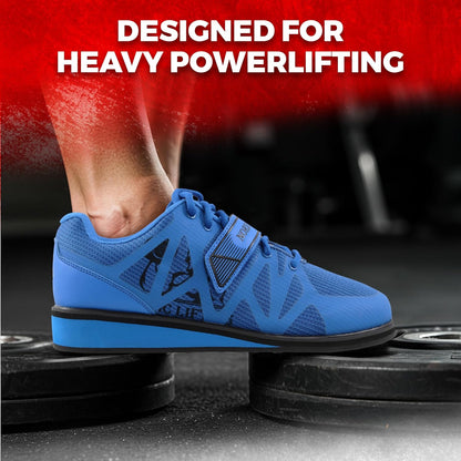 MEGIN Deadlift Shoes – Elevated Heel Gym Footwear for Powerlifting, Weightlifting & Strength Training – Non-Slip Sole Lifting Shoes for Men
